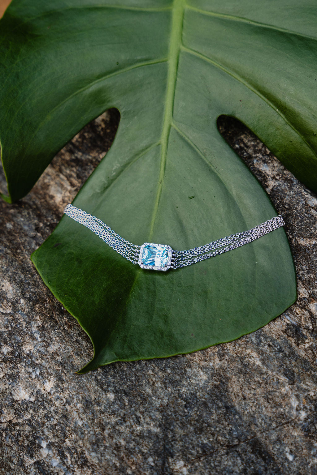 Aquamaring Braclete