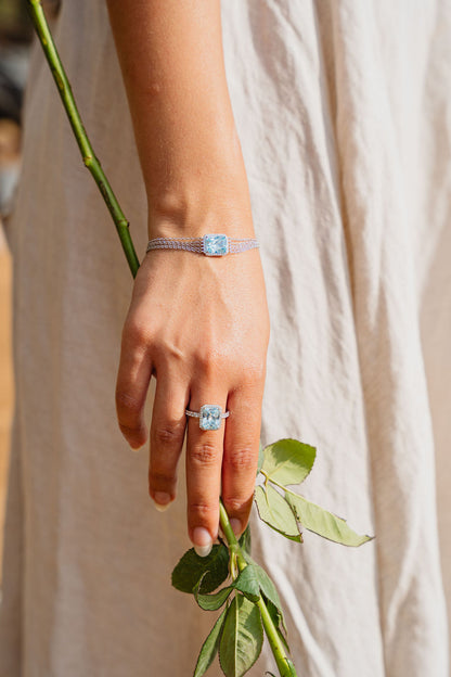 Aquamaring Braclete