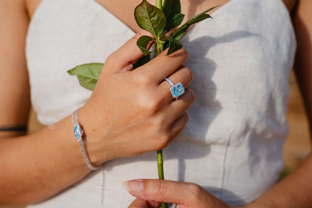 Aquamaring Braclete